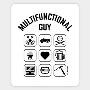 Multifunctional Guy (9 Icons / Smartphone Design) Magnet